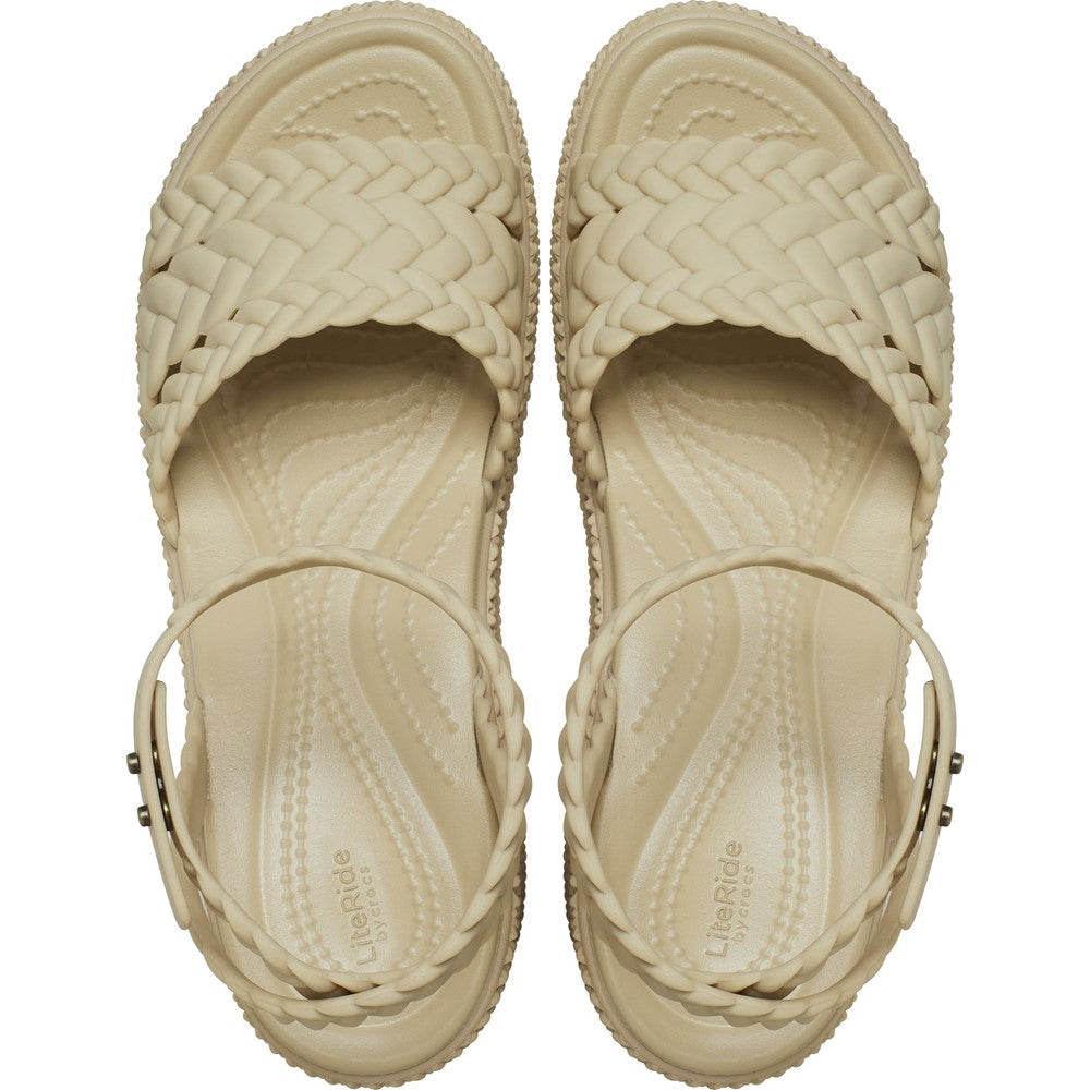 Crocs Brooklyn Woven Ankle Strap Wedge