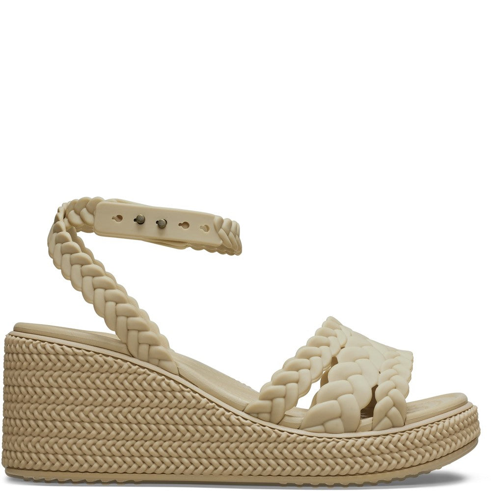 Crocs Brooklyn Woven Ankle Strap Wedge