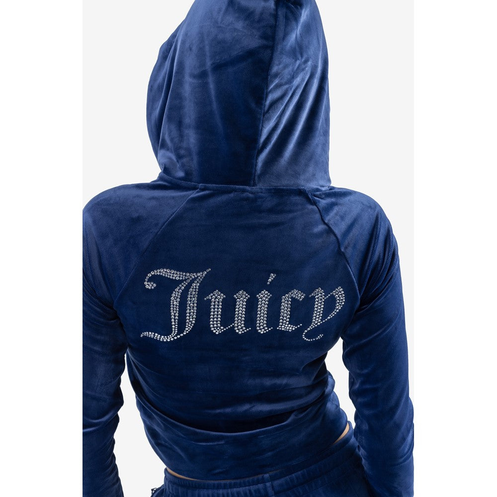 Juicy Couture Classic Velour Hoodie With Juicy Logo