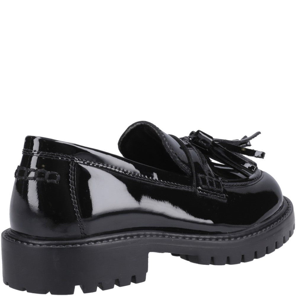 Hush Puppies Abigail Patent XL Senior School Shoes