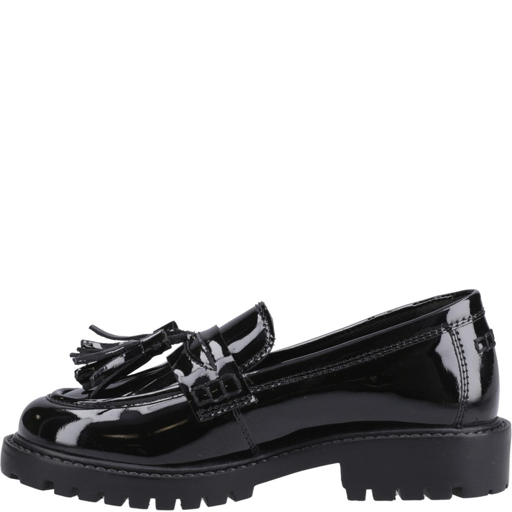 Hush Puppies Abigail Patent XL Senior School Shoes