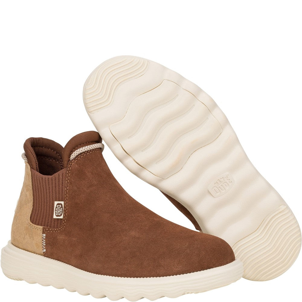 HEYDUDE Branson Suede Novelty Ankle Boots