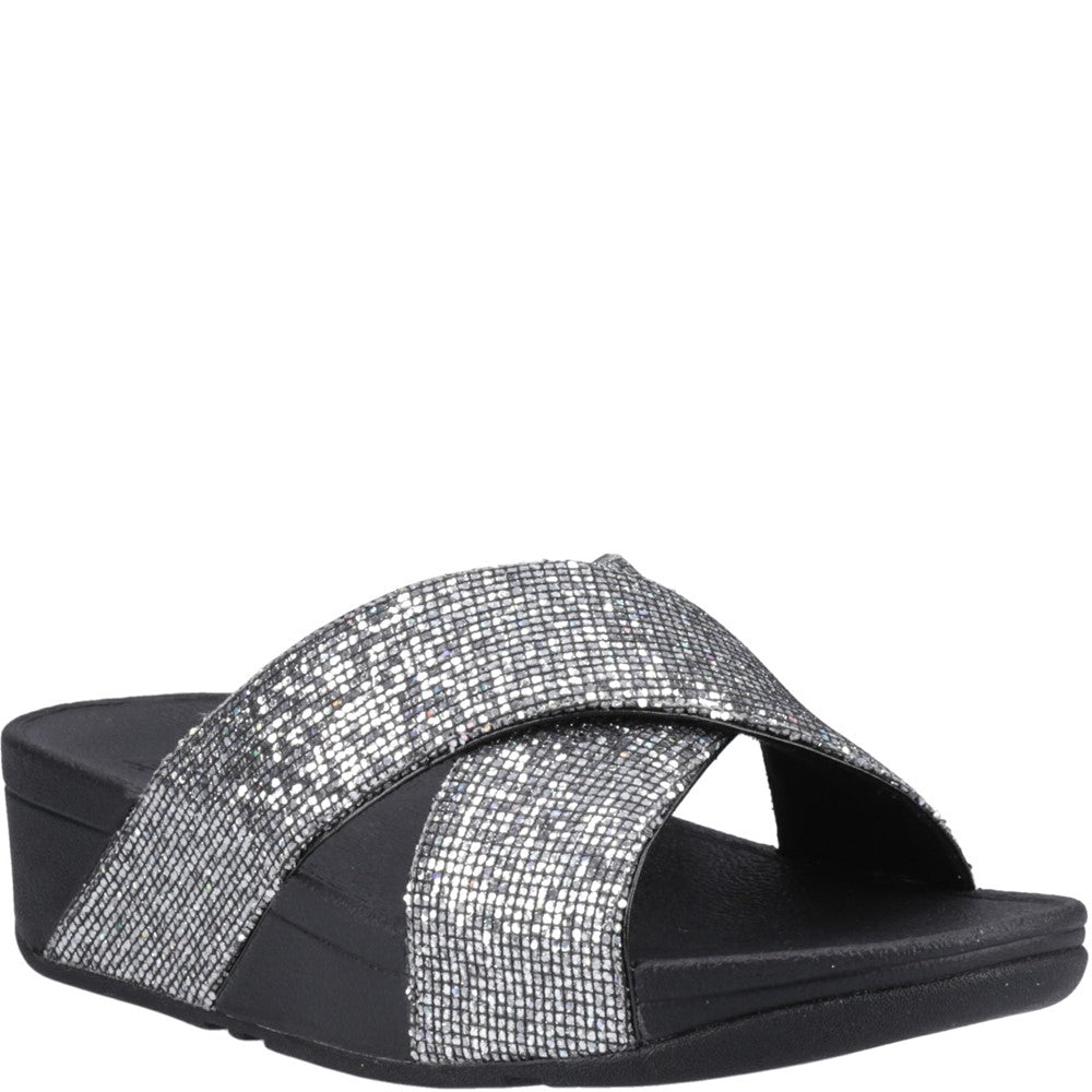 Fitflop Lulu Glitterball Cross Slides
