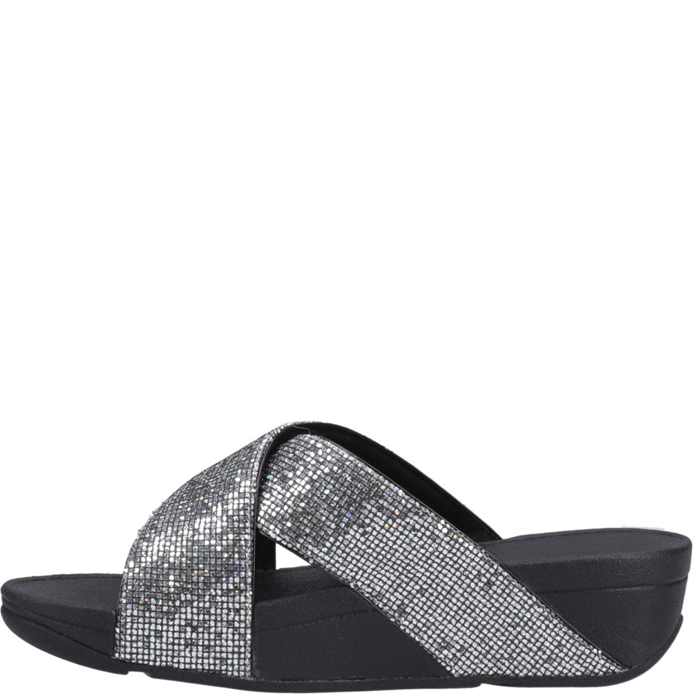 Fitflop Lulu Glitterball Cross Slides