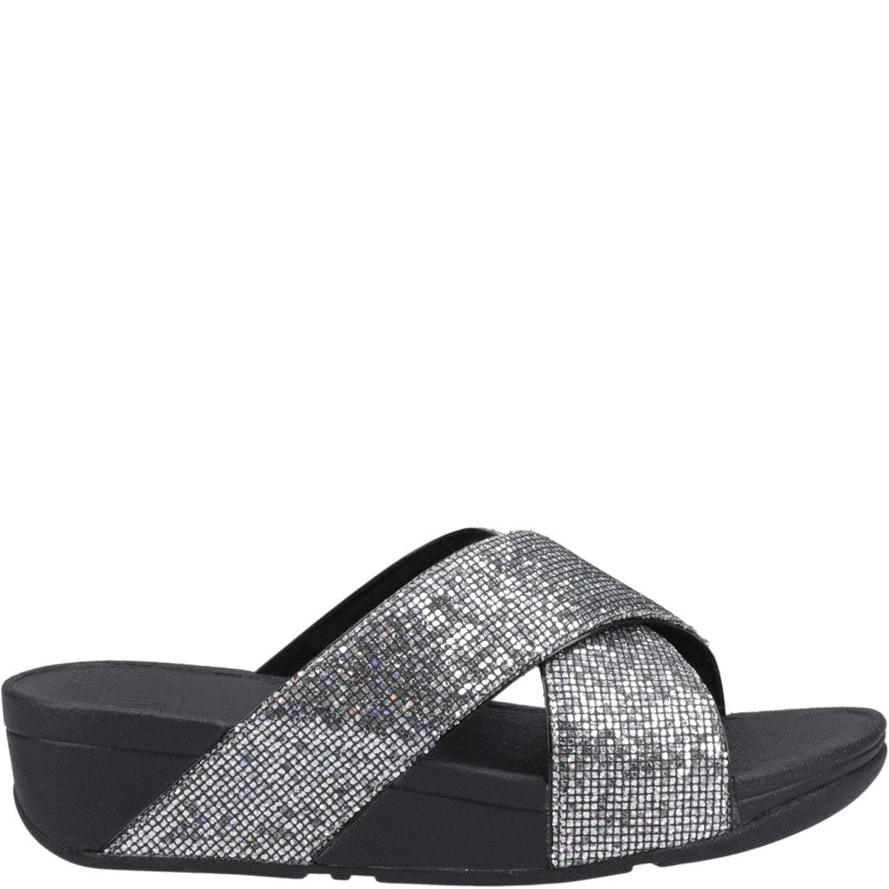 Fitflop Lulu Glitterball Cross Slides