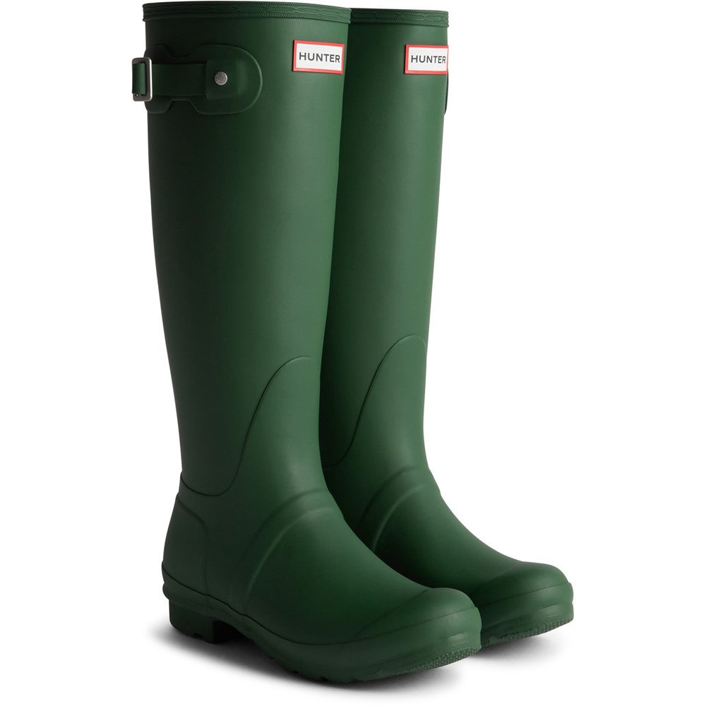 Hunter Original Tall Tartan Back Strap Wellington Boots