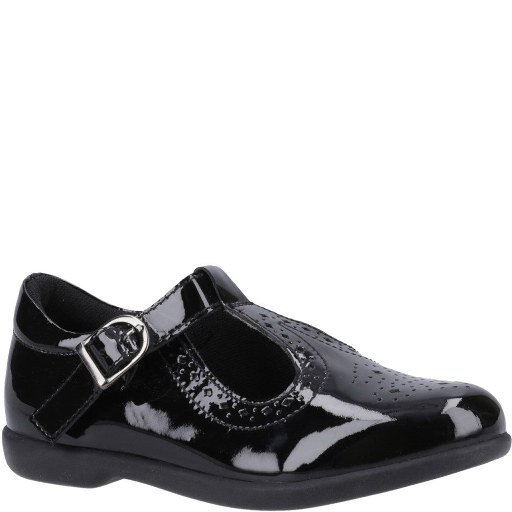 Hush Puppies Britney XL Patent Senior School Shoes
