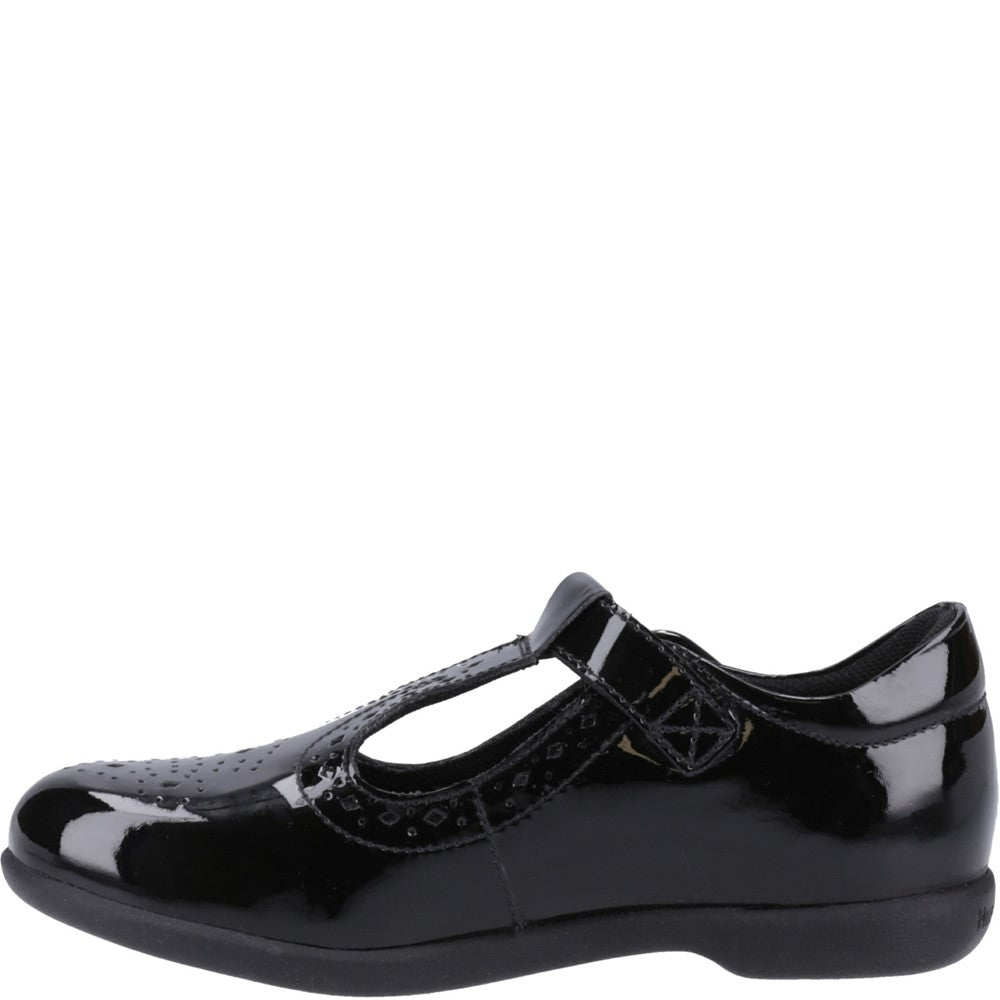Hush Puppies Britney XL Patent Senior School Shoes