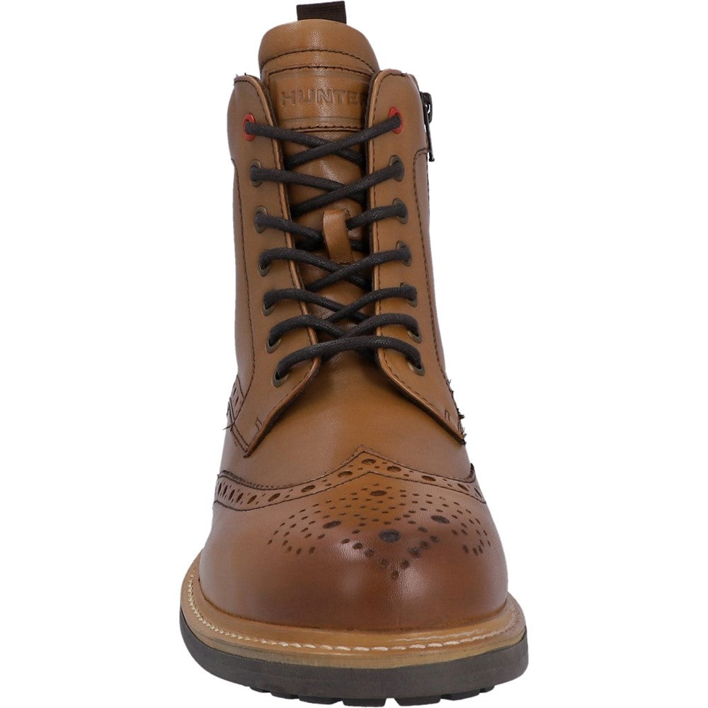 Hunter Cawdor Brogue Ankle Boots