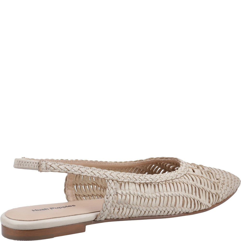 Hush Puppies Dalia Woven Slingback Ballerinas