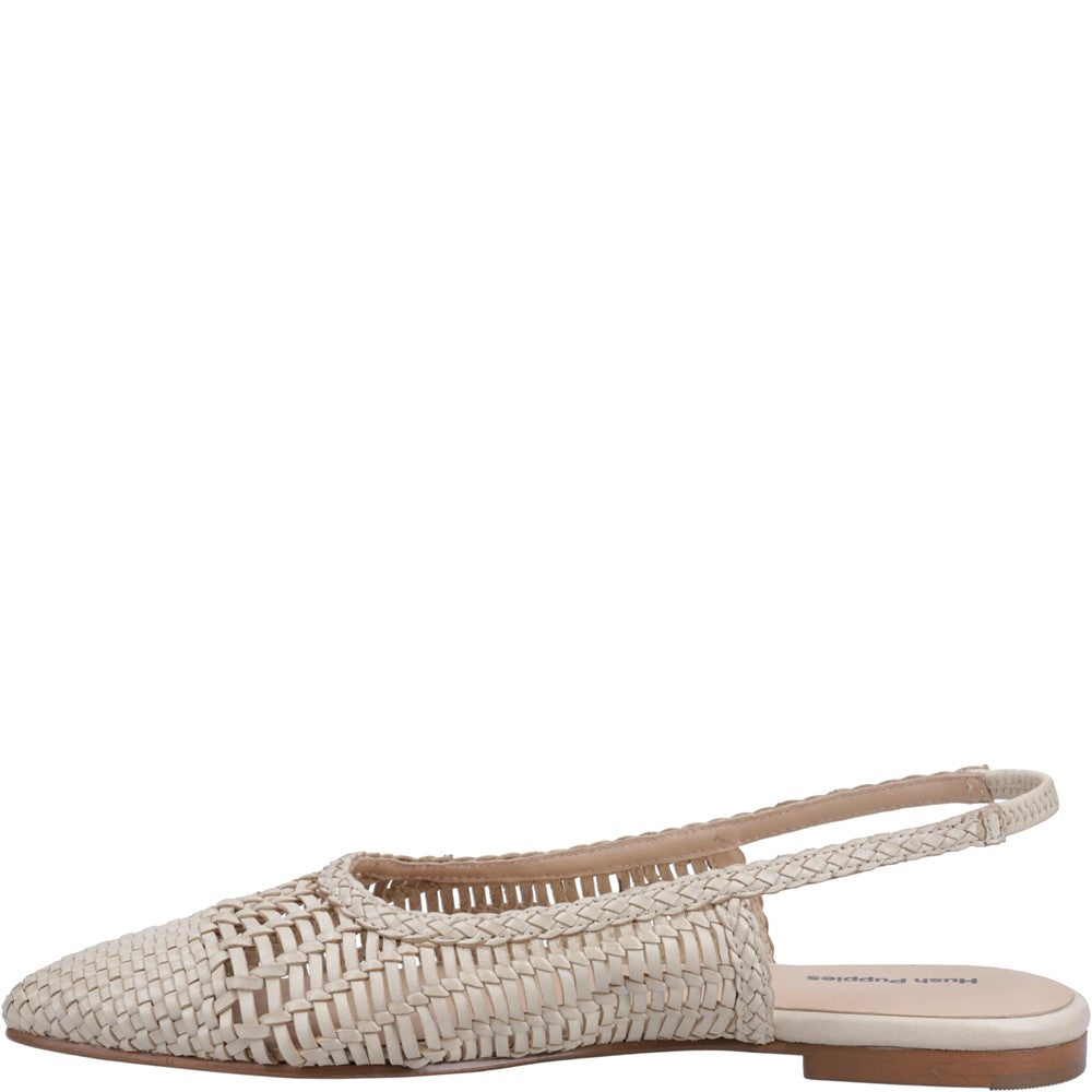 Hush Puppies Dalia Woven Slingback Ballerinas