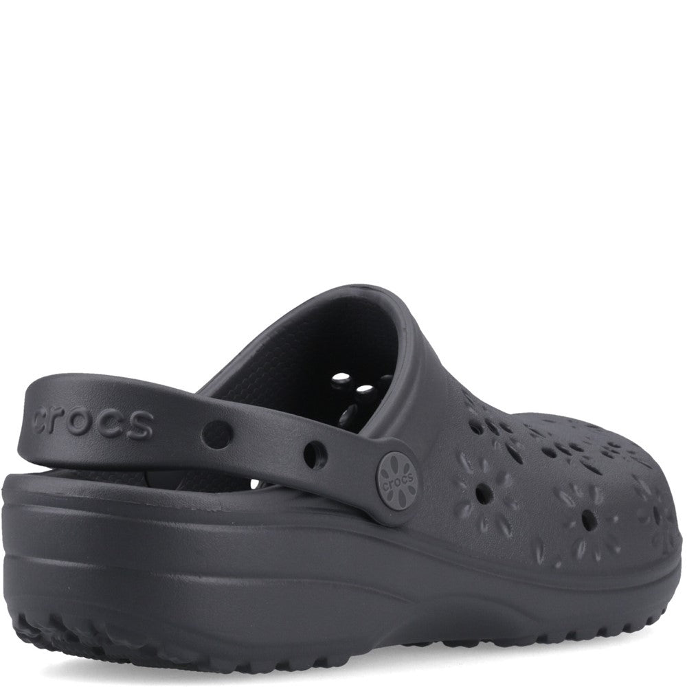 Crocs Unisex Classic Floral Cut Out Clog