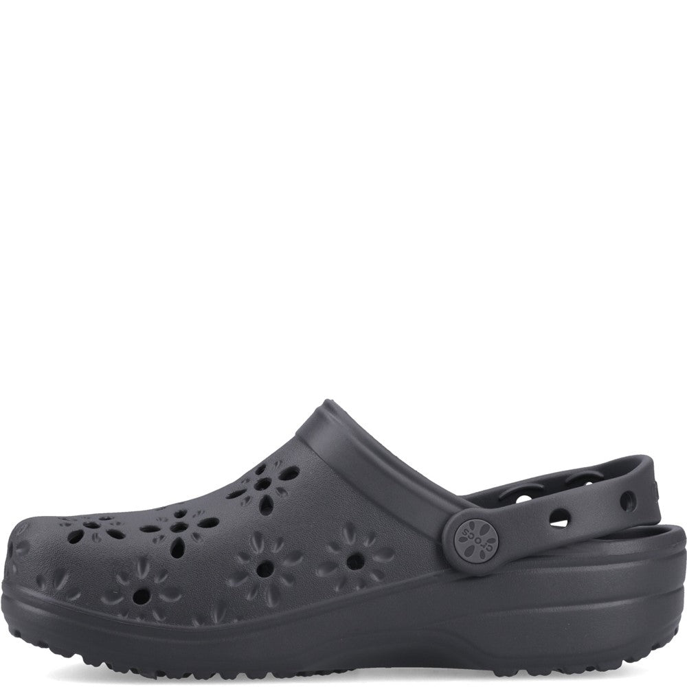 Crocs Unisex Classic Floral Cut Out Clog