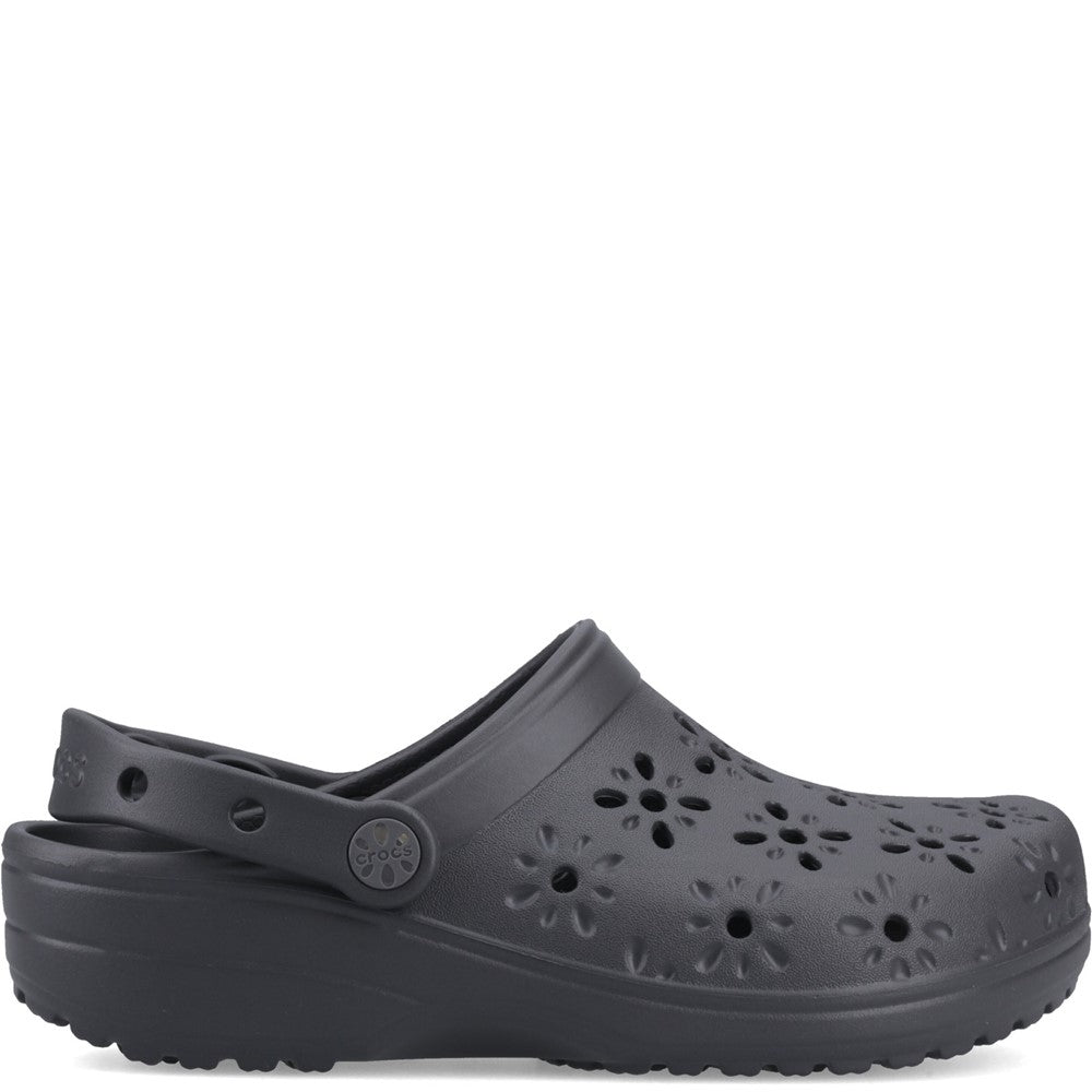 Crocs Unisex Classic Floral Cut Out Clog