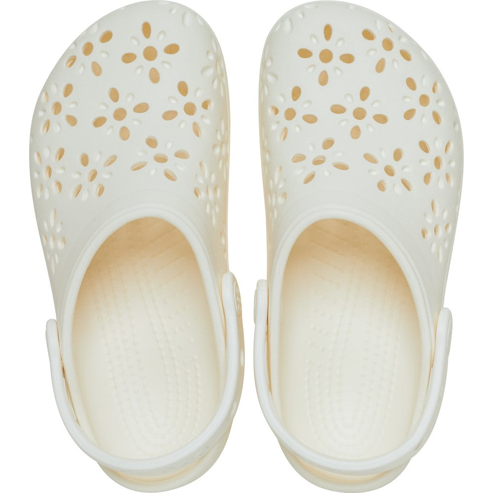 Crocs Toddler Classic Floral Cut Out Clog