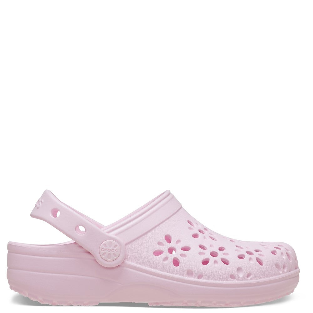 Crocs Toddler Classic Floral Cut Out Clog