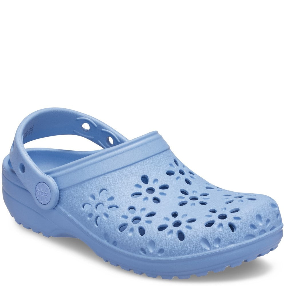 Crocs Kids Classic Floral Cut Out Clog