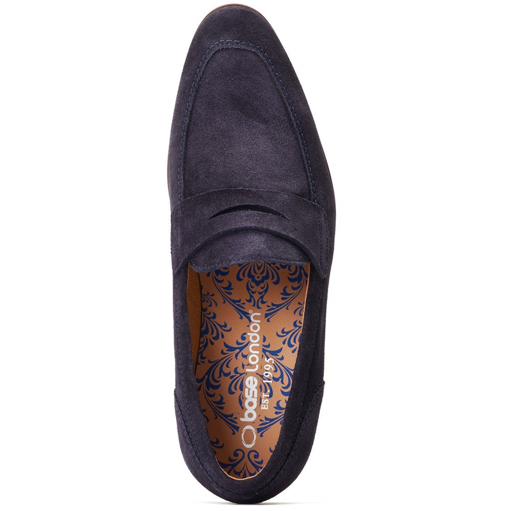Base London Bruno Suede Penny Loafers