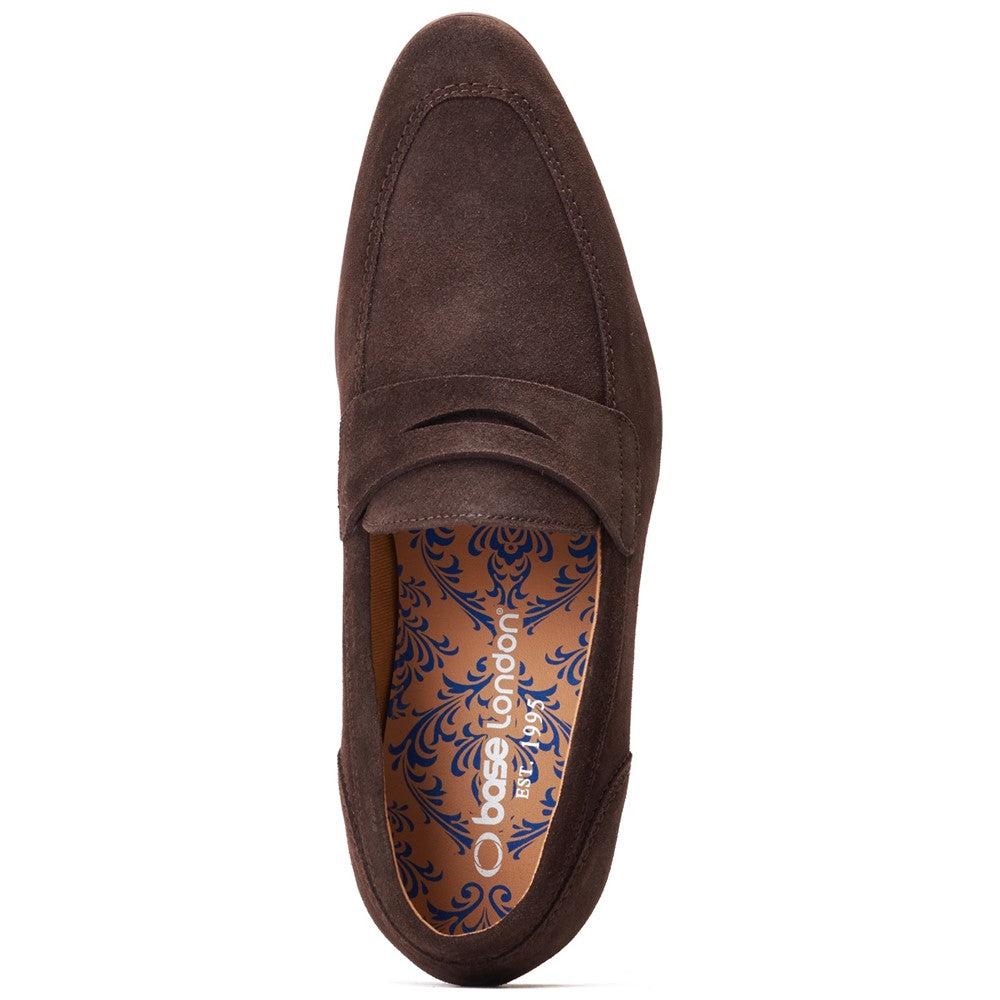 Base London Bruno Suede Penny Loafers