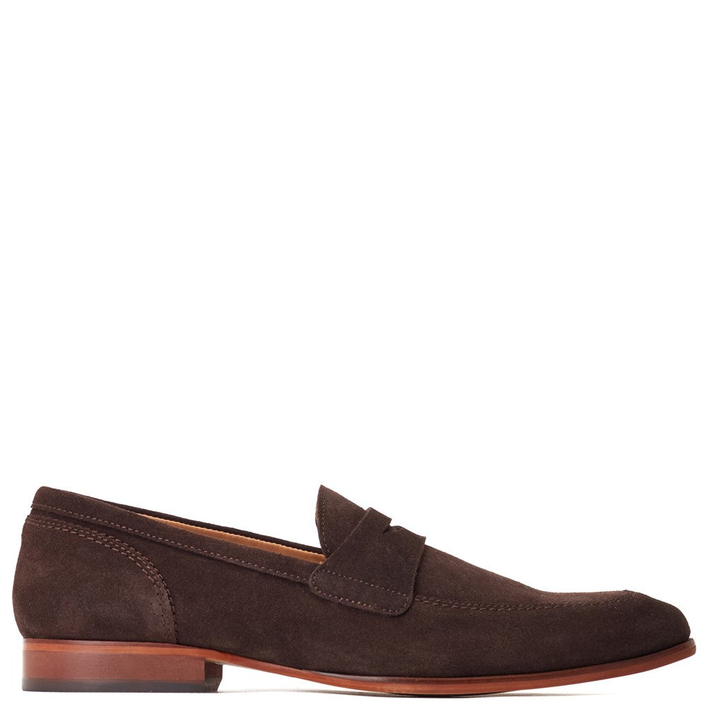 Base London Bruno Suede Penny Loafers