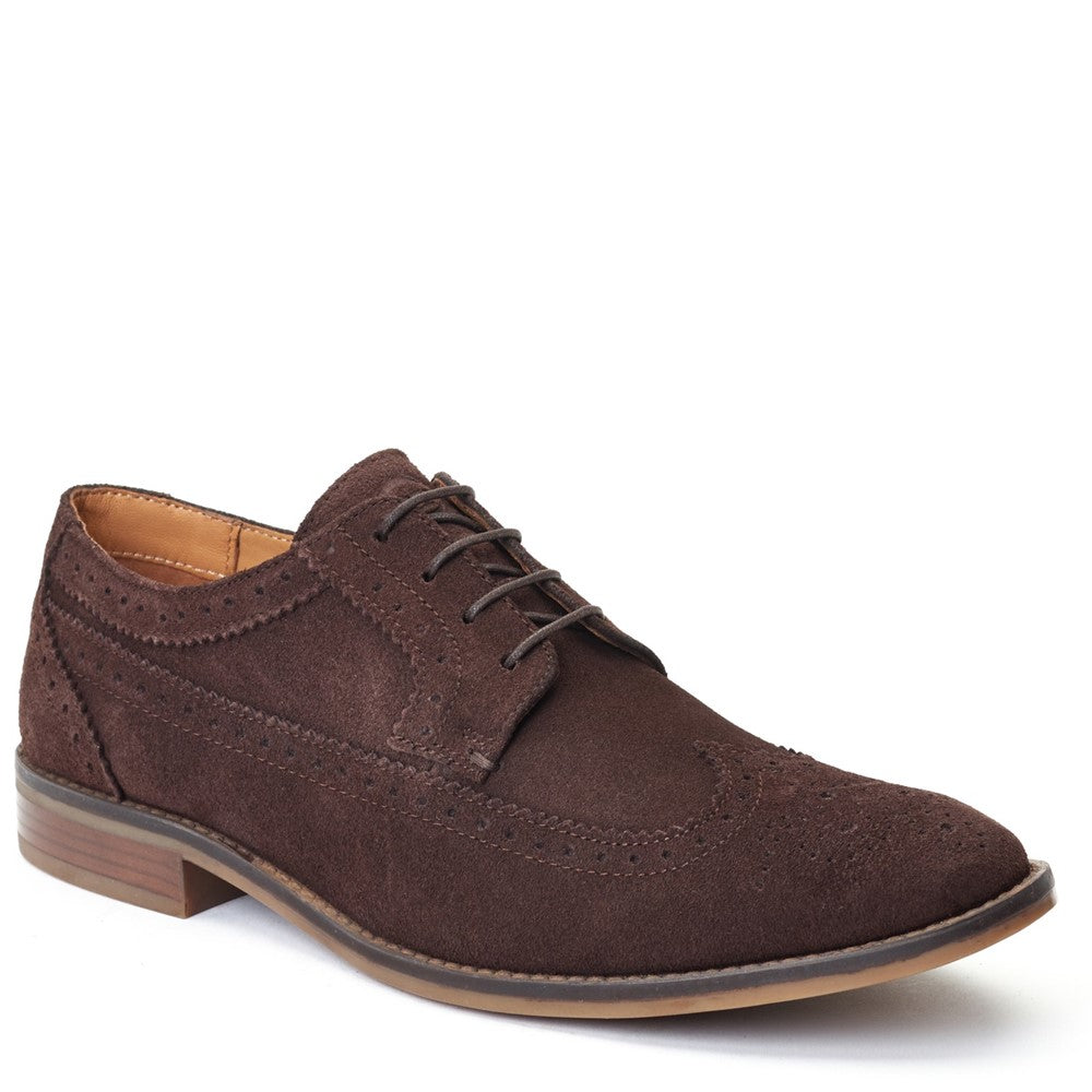 Base London Twain Suede Brogue Shoes
