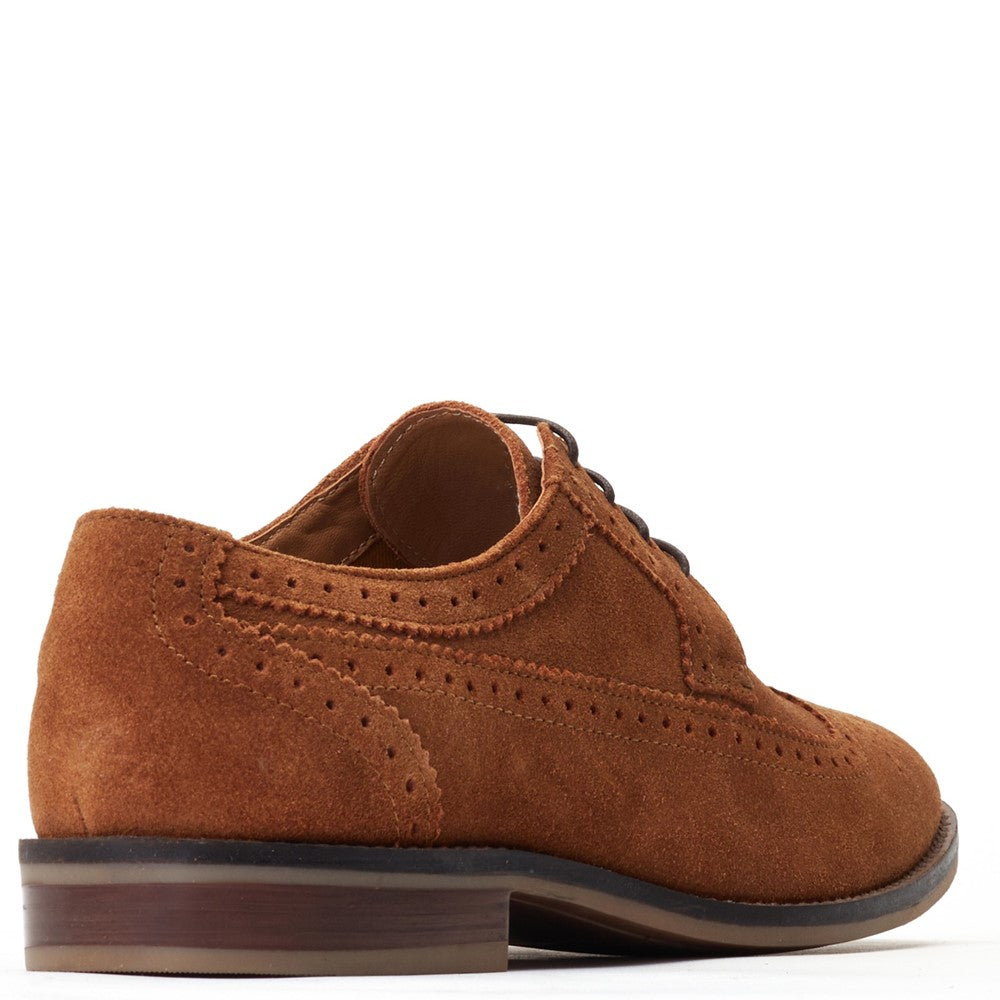 Base London Twain Suede Brogue Shoes