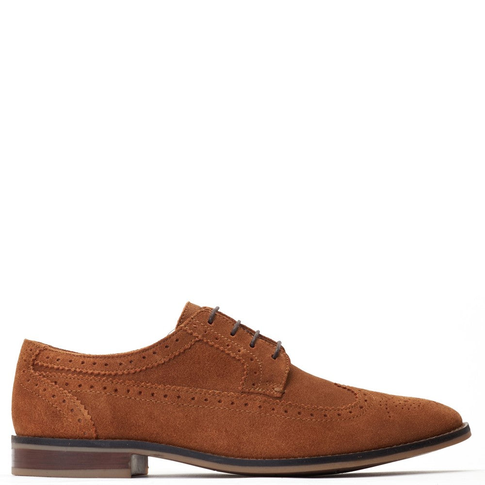 Base London Twain Suede Brogue Shoes