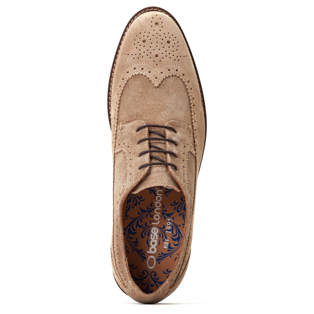 Base London Twain Suede Brogue Shoes