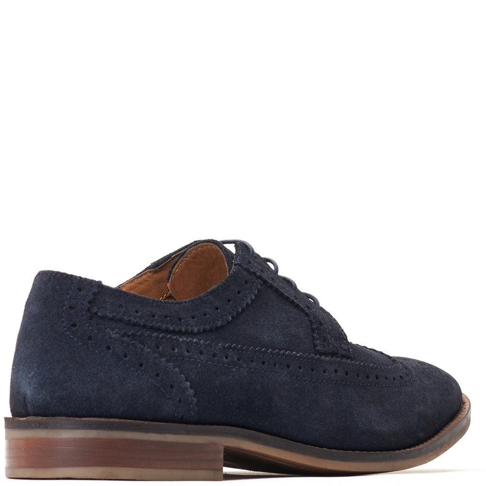 Base London Twain Suede Brogue Shoes