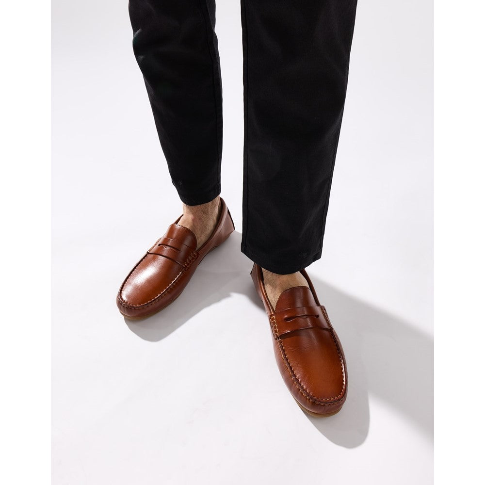Base London Collins Driver Leather Loafers