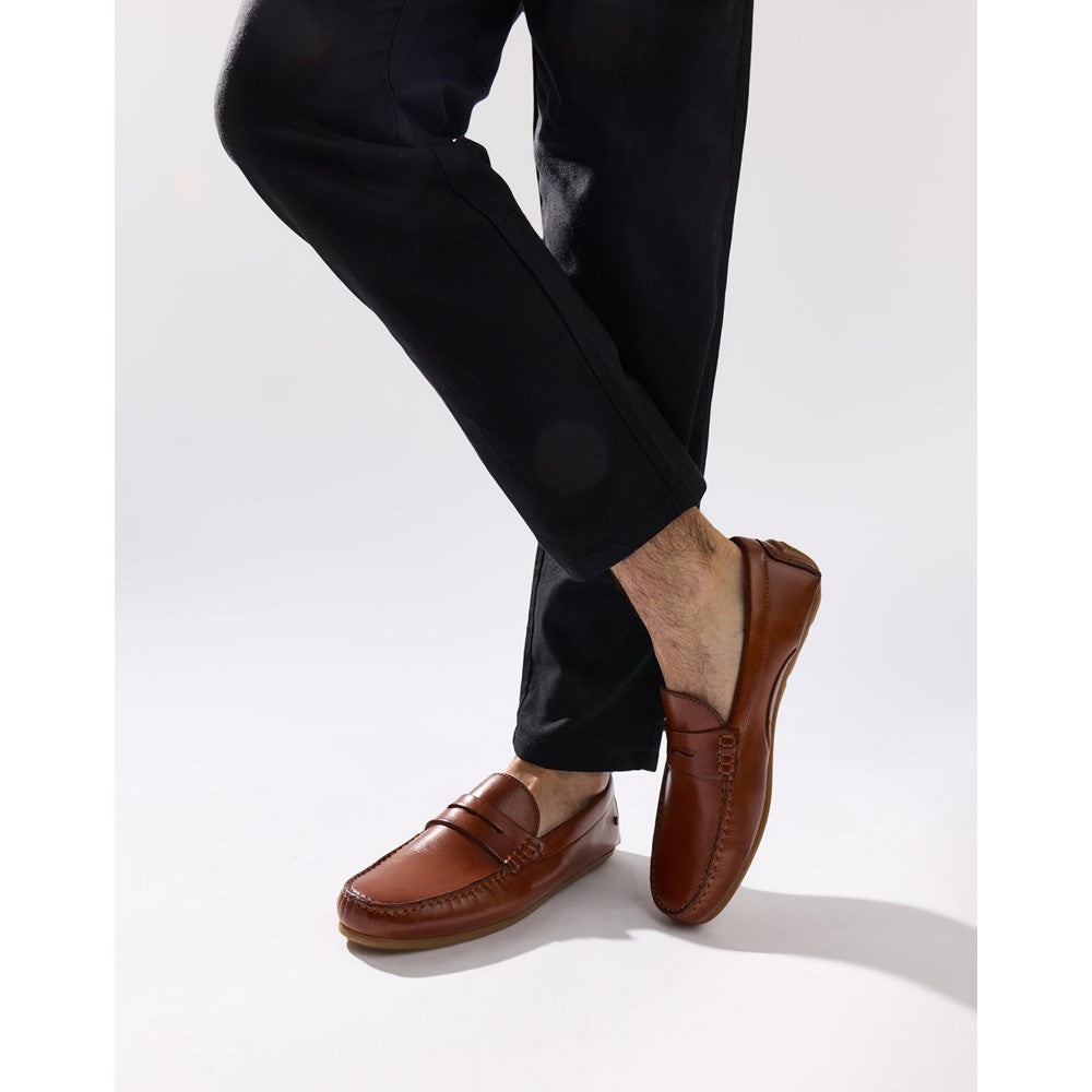 Base London Collins Driver Leather Loafers