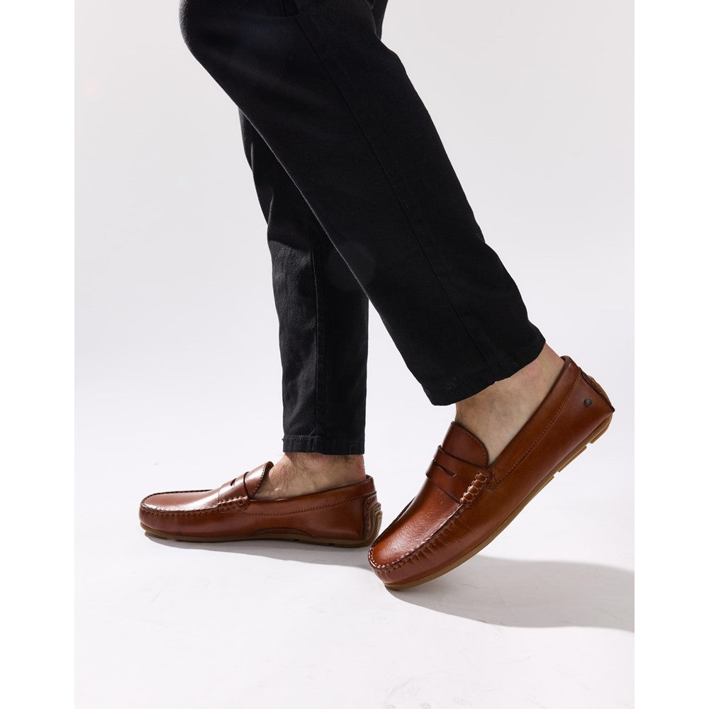 Base London Collins Driver Leather Loafers
