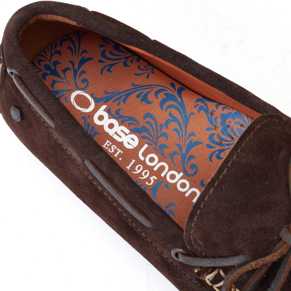 Base London Brooks Suede Driver Shoes