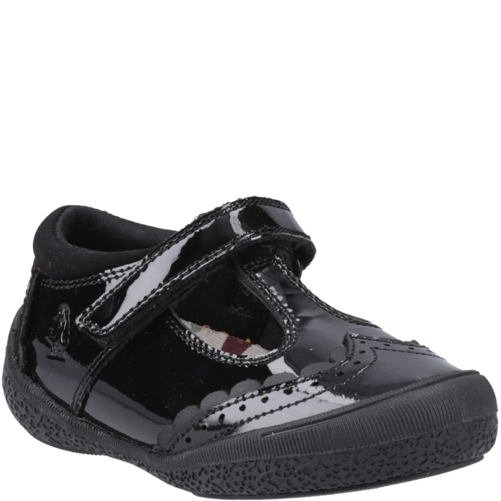 Hush Puppies Rae T-Bar Patent Infant School Shoes