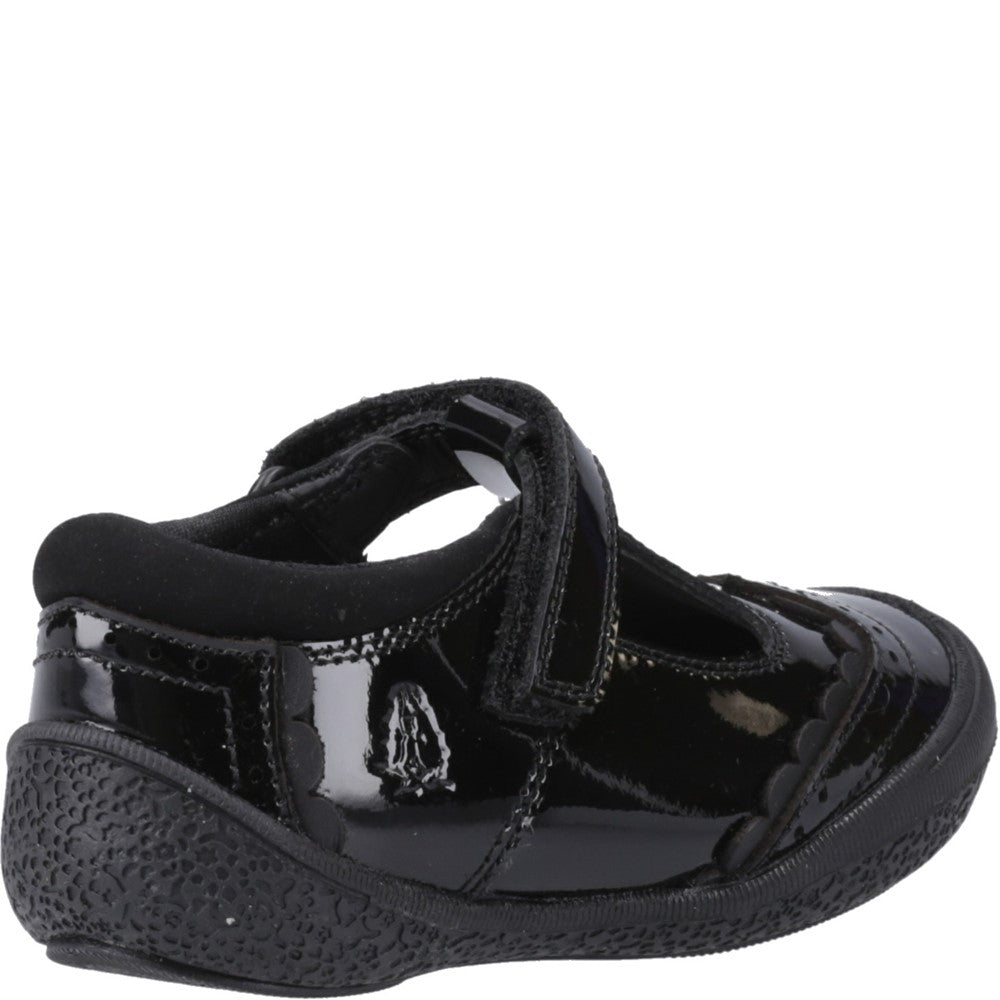 Hush Puppies Rae T-Bar Patent Infant School Shoes