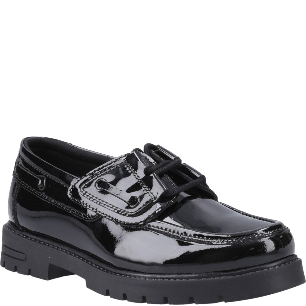 Hush Puppies Lucy Patent Junior School Shoes
