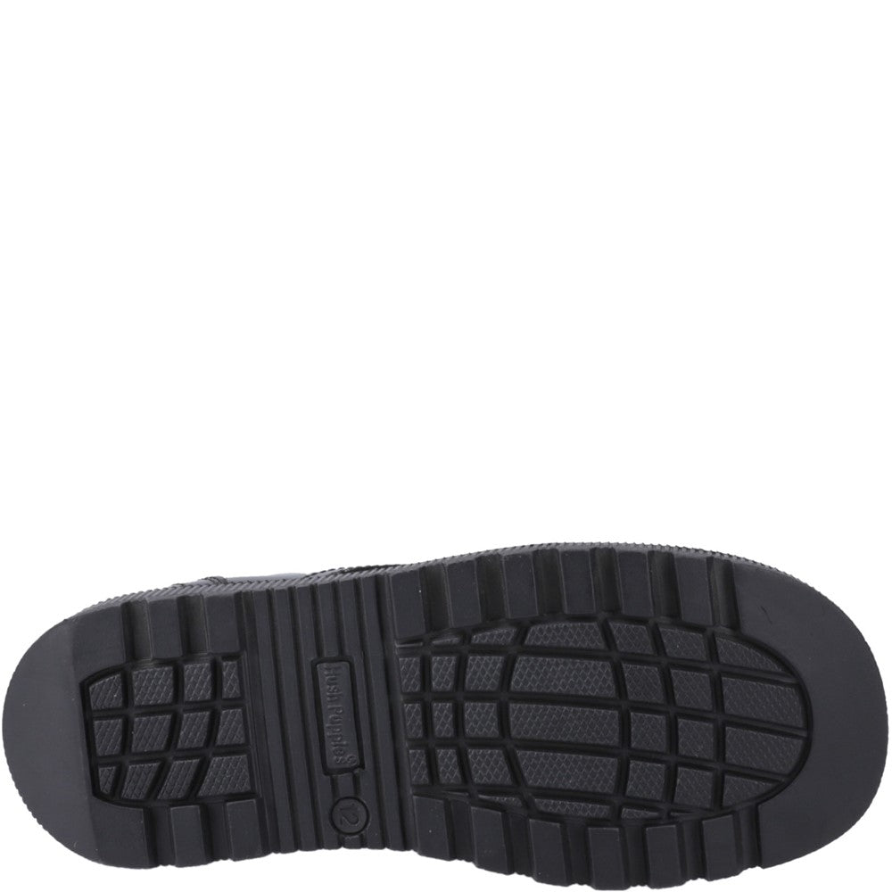 Hush Puppies Keeley Lace Up Patent Junior School Shoes