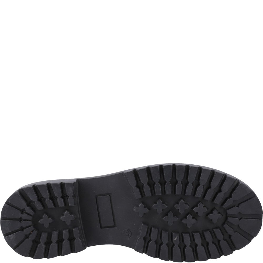 Hush Puppies Aubrey Lace Up Patent XL Senior School Shoes