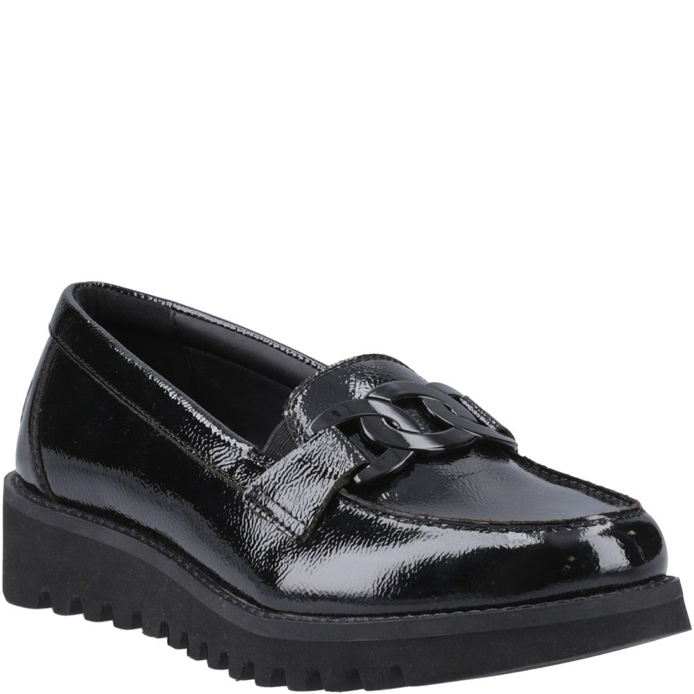 Hush Puppies Francis Loafer Patent Senior School Shoes