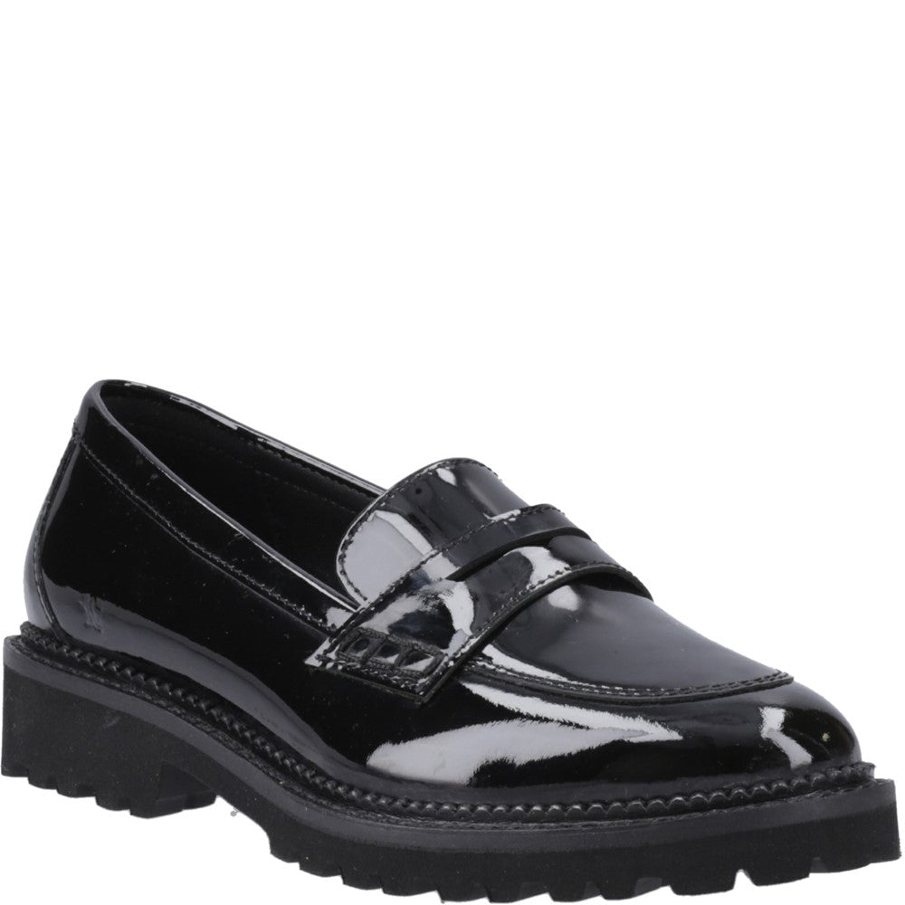 Hush Puppies Grazia Loafer Patent Junior School Shoes