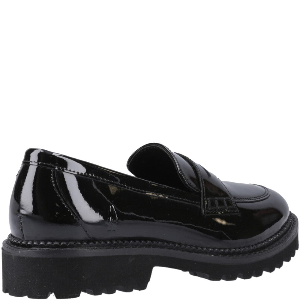 Hush Puppies Grazia Loafer Patent XL Senior School Shoes
