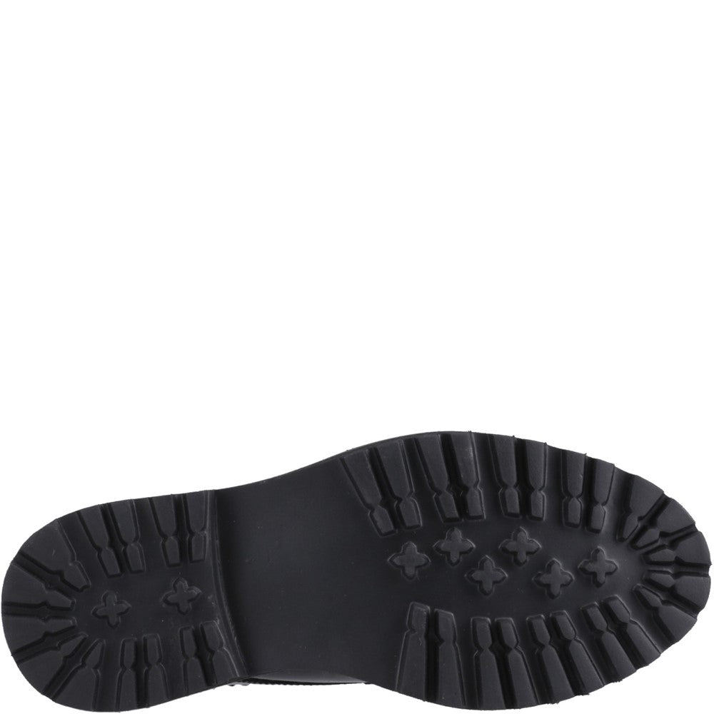 Hush Puppies Gabi Lace Up Patent Junior School Shoes
