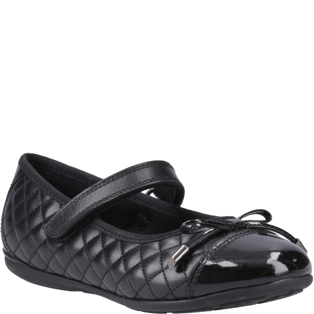 Hush Puppies Lottie Quilt Ballerina Junior School Shoes