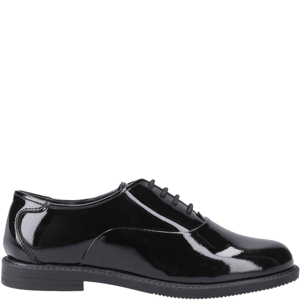 Hush Puppies Nellie Patent XL Senior School Shoes