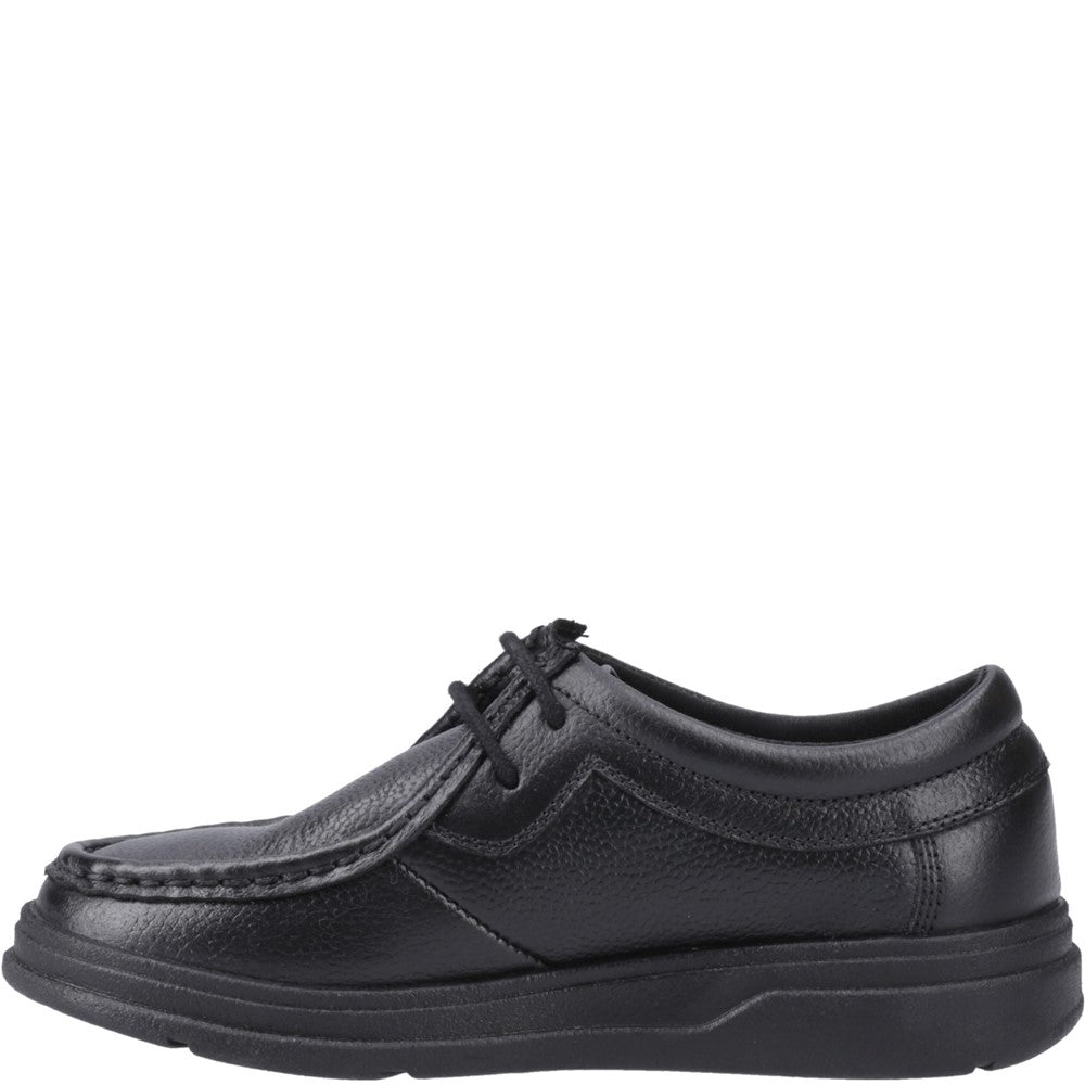 Hush Puppies Ronan Mocc Toe Junior School Shoes