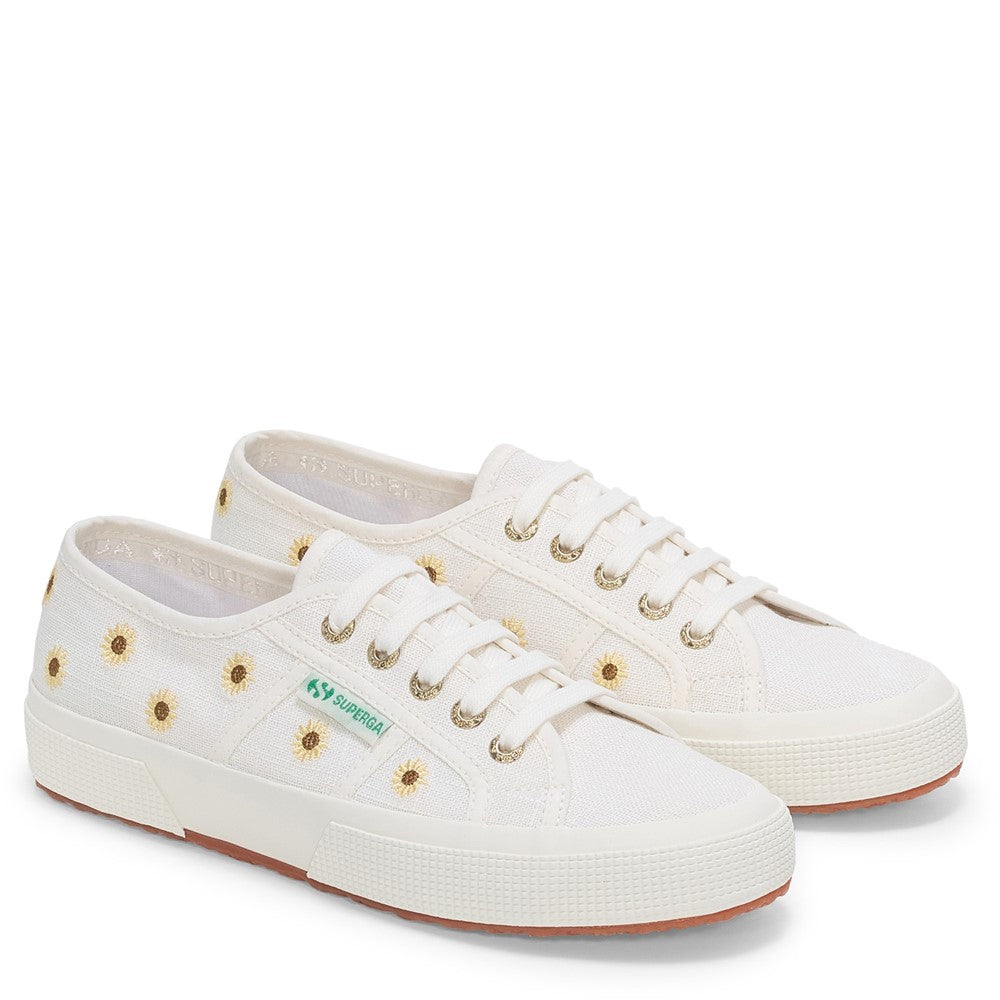 Superga Embroidery Linen Sunflower Trainer