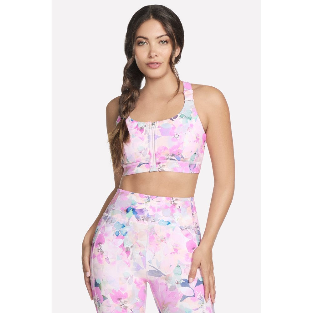 Skechers GoWalk Seascape Floral Zip Front Bra