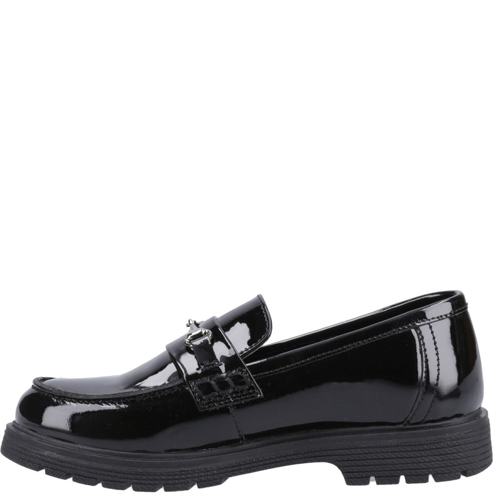 Hush Puppies Lydia Patent Senior School Shoes Size 7