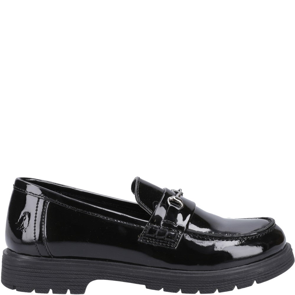 Hush Puppies Lydia Patent Senior School Shoes Size 7