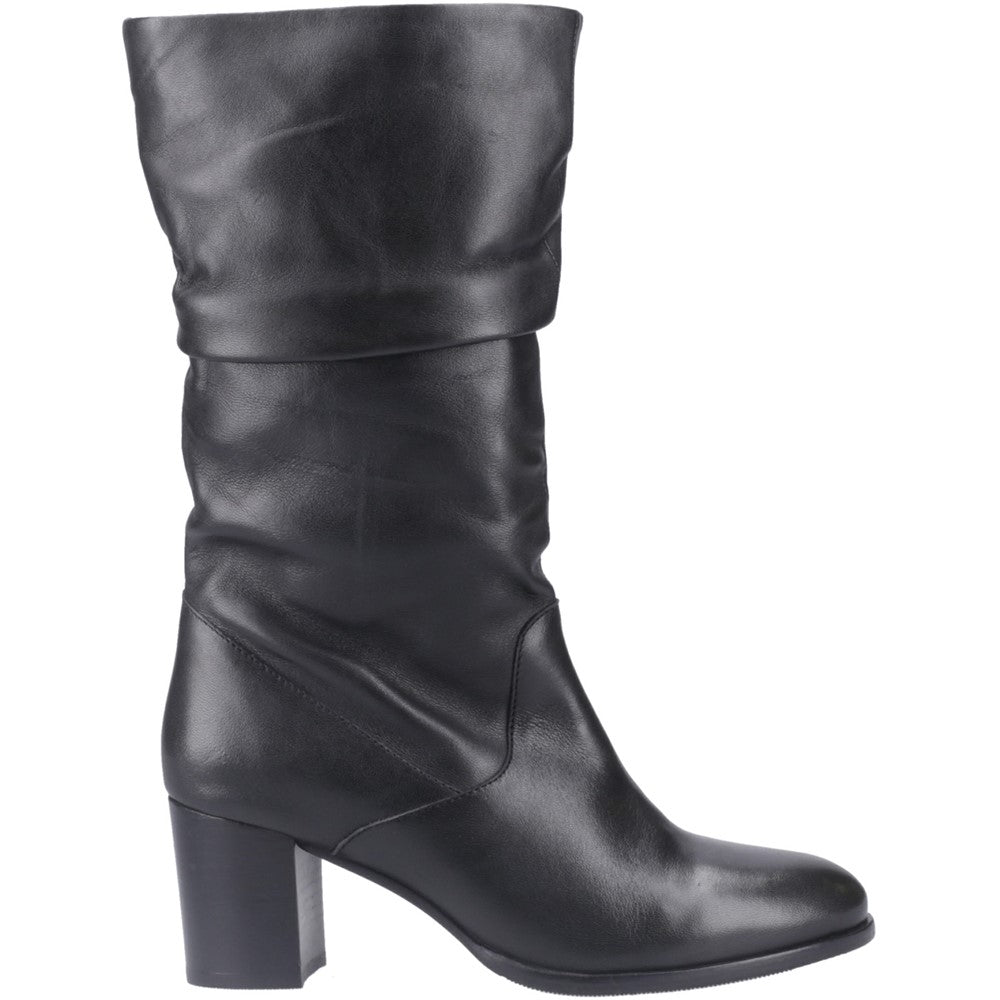 Hush Puppies Cosima Leather Ruched Boot